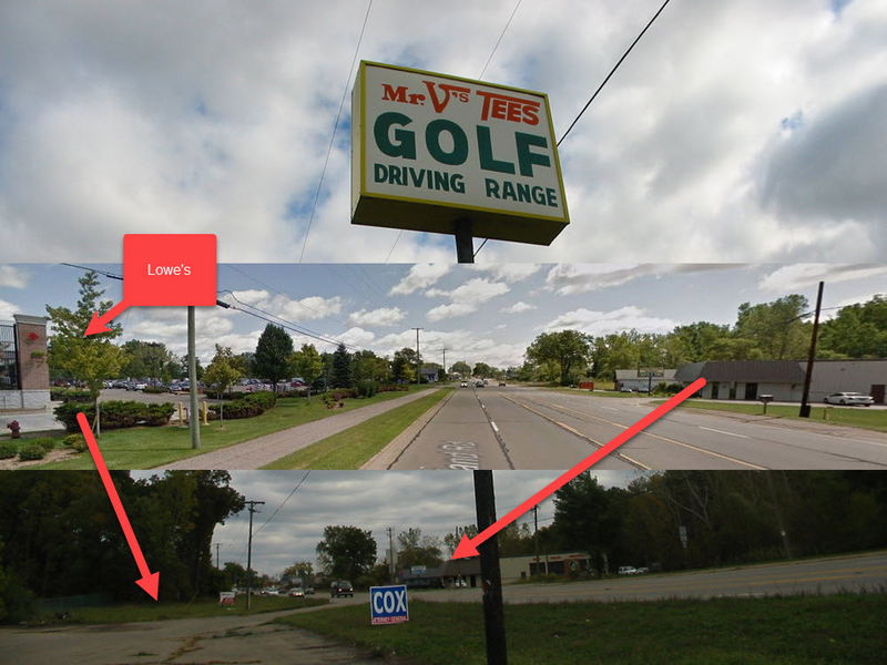 Mr. Vs Tees Driving Range - Then Vs Now (newer photo)